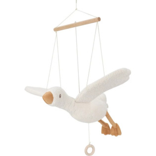 LATAJĄCA GĄSKA kremowa ozdoba do pokoju Newborn Naturals Little Dutch 0+