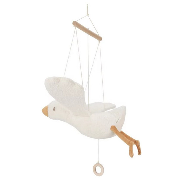 LATAJĄCA GĄSKA kremowa ozdoba do pokoju Newborn Naturals Little Dutch 0+