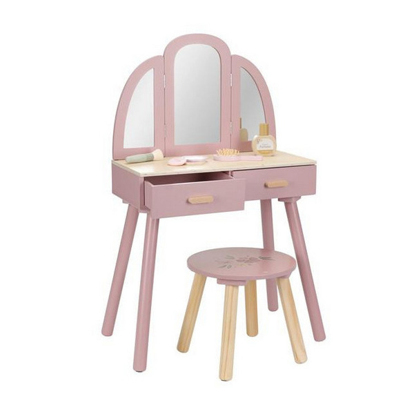 DUŻA TOALETKA drewniana z akcesoriami zabawa w dorosłych FSC Little Dutch 3+