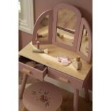 DUŻA TOALETKA drewniana z akcesoriami zabawa w dorosłych FSC Little Dutch 3+