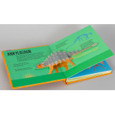 DINOZAURY. POP-UP rozkładana książka kartonowa Dawid Hawcock wyd. JupiJo 3+