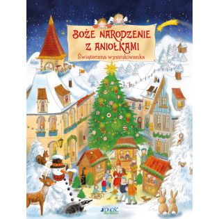 BOŻE NARODZENIE Z ANIOŁKAMI świąteczna wyszukiwanka książka kartonowa Birgit Gröger wyd. Jedność 2+
