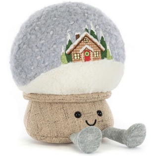 PLUSZOWA SZKLANA KULA świąteczna przytulanka Snow Globe Amuseables 20 cm Jellycat 0+