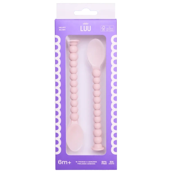 Zestaw łyżek do karmienia Velvet Blush Luu Kids 6m+