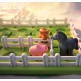 ZWIERZAKI NA WSI gra logiczna układanka Smart Games IUVI 5+