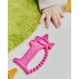 Gryzak dla dzieci Luuie The Dog Pink różowy piesek jamnik Luu Kids 4m+