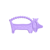 Gryzak dla dzieci Luuie The Dog Purple fioletowy piesek jamnik Luu Kids 4m+