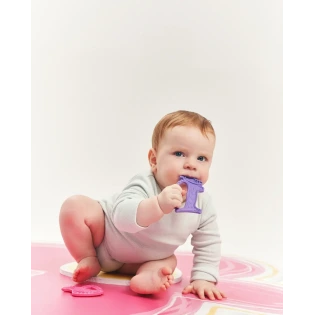 Gryzak dla dzieci Luuie The Dog Purple fioletowy piesek jamnik Luu Kids 4m+