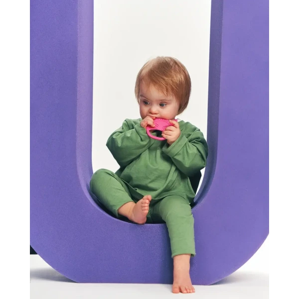 Gryzak dla dzieci Luuisa The Cat Pink różowy kotek Luu Kids 4m+