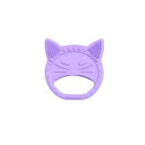 Gryzak dla dzieci Luuisa The Cat Purple fioletowy kotek Luu Kids 4m+