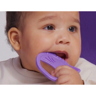 Gryzak dla dzieci Luuisa The Cat Purple fioletowy kotek Luu Kids 4m+