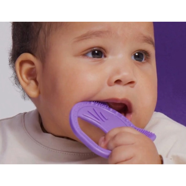 Gryzak dla dzieci Luuisa The Cat Purple fioletowy kotek Luu Kids 4m+