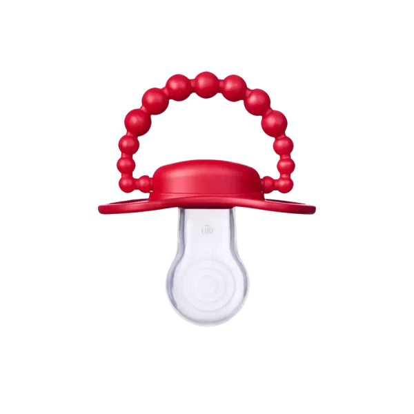 Smoczek pozycjonujący zestaw świąteczny 2 smoczków HOLY GREEN i SANTA RED 6M+ LUU Kids