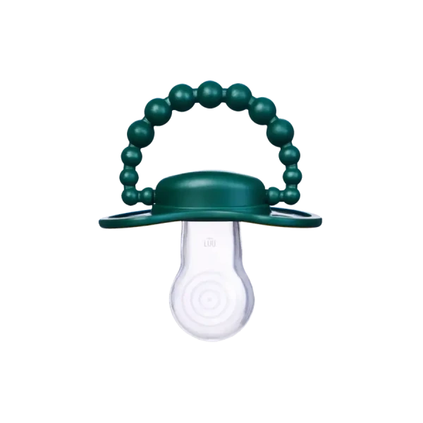 Smoczek pozycjonujący zestaw świąteczny 2 smoczków HOLY GREEN i SANTA RED 6M+ LUU Kids