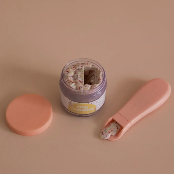 ZESTAW URODZINOWY magiczny kubek i słoiczek z jedzeniem i łyżeczką do karmienia lalek Tiny Harlow 3+