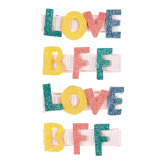BROKATOWE LOVE BFF spinki do włosów 4 szt. Souza 3+