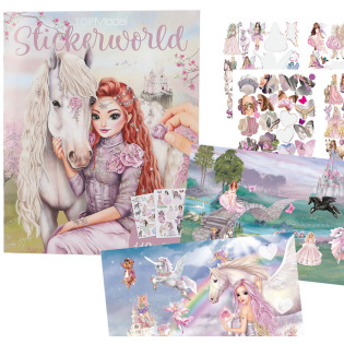 KONIKI książeczka z naklejkami TopModel Depesche Germany 5+