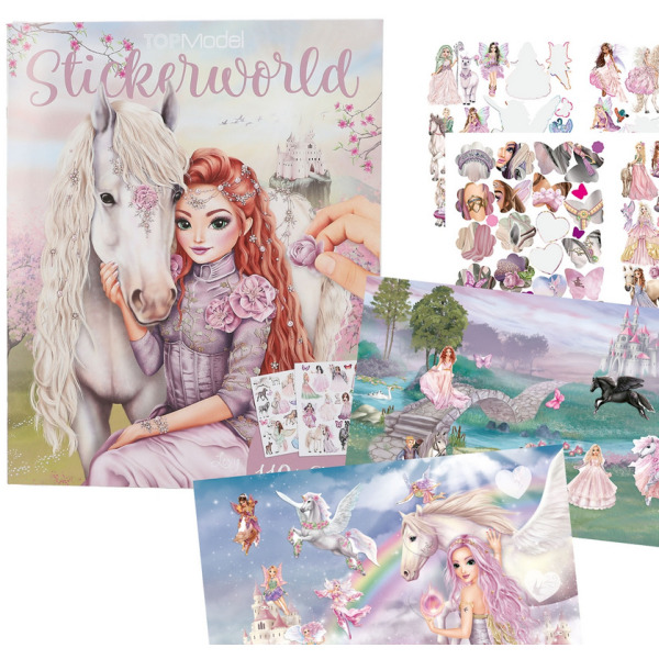 KONIKI książeczka z naklejkami TopModel Depesche Germany 5+