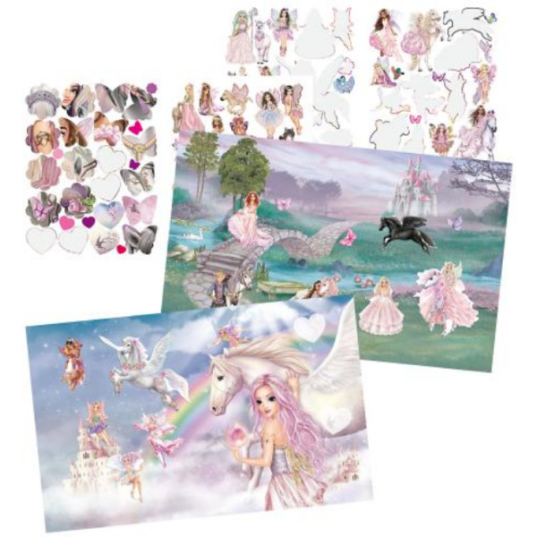 KONIKI książeczka z naklejkami TopModel Depesche Germany 5+