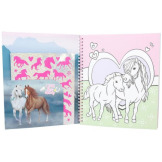 KONIKI kolorowanka z naklejkami i cekinami Miss Melody Depesche Germany 5+