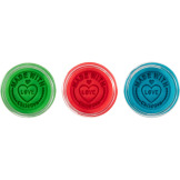 NATURALNA CIASTOLINA W SŁOICZKACH zestaw TRIO: zielony, niebieski, czerwony 3 x 125 ml ChildGen 3+