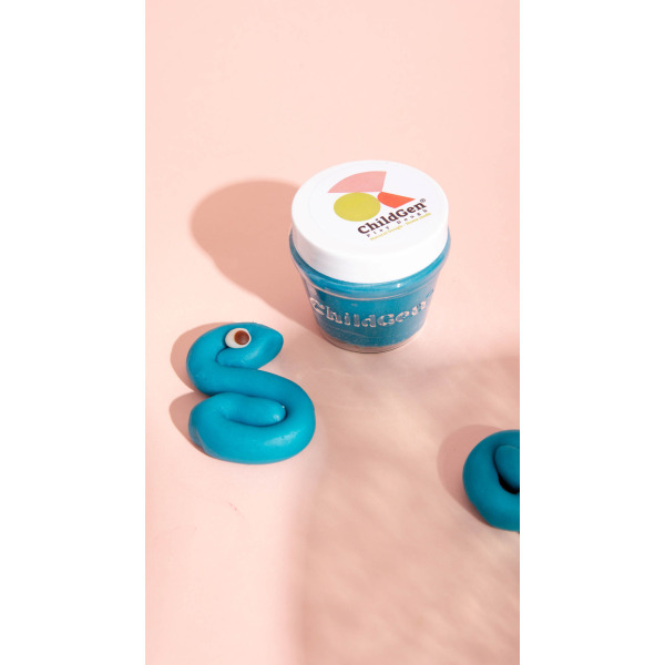 NATURALNA CIASTOLINA W SŁOICZKACH zestaw TRIO: zielony, niebieski, czerwony 3 x 125 ml ChildGen 3+