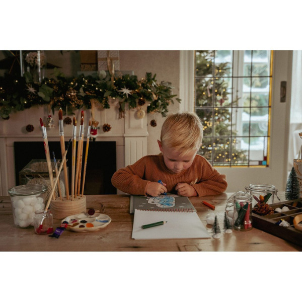 KALENDARZ ADWENTOWY kolorowanka świąteczna Little Dutch 3+