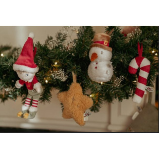 JIM świąteczne ozdoby zawieszki choinkowe X-MAS zestaw 4 szt. Little Dutch 0+