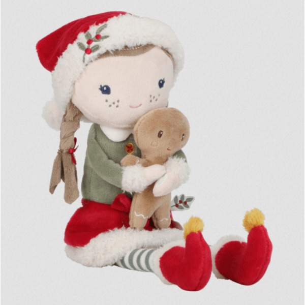 ROSA świąteczna laleczka szmacianka z pierniczkiem X-MAS 35 cm Little Dutch 12m+