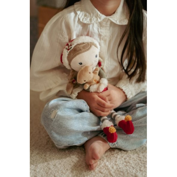 ROSA świąteczna laleczka szmacianka z pierniczkiem X-MAS 35 cm Little Dutch 12m+