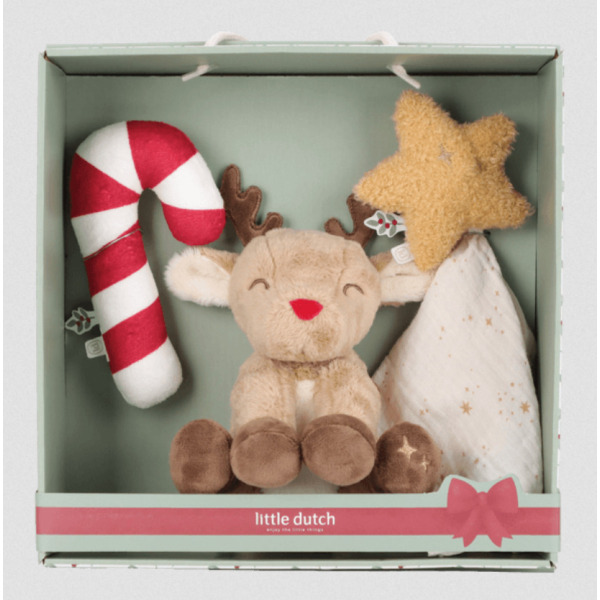 Zestaw prezentowy X-MAS 3 el. renifer Little Dutch 0+