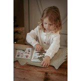 ŚWIĄTECZNA OPOWIEŚĆ naklejki z planszami do ozdabiania Little Dutch 3+