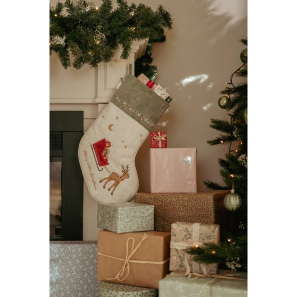 Świąteczna skarpetka X-MAS ozdoba Little Dutch 0+