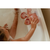 RÓŻOWY KWIATEK kubeczki do zabawy w kąpieli Pink Little Dutch 18m+
