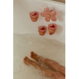 RÓŻOWY KWIATEK kubeczki do zabawy w kąpieli Pink Little Dutch 18m+