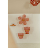 RÓŻOWY KWIATEK kubeczki do zabawy w kąpieli Pink Little Dutch 18m+