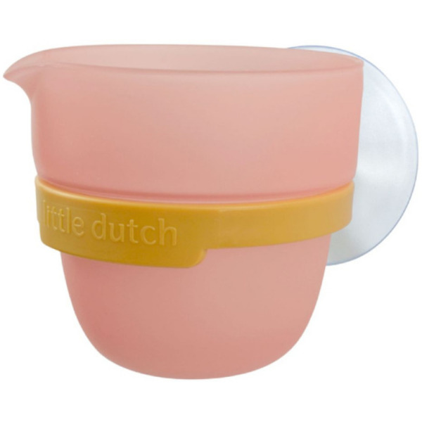 RÓŻOWY KWIATEK kubeczki do zabawy w kąpieli Pink Little Dutch 18m+
