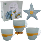 NIEBIESKA ROZGWIAZDA kubeczki do zabawy w kąpieli Blue Little Dutch 18m+