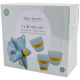 NIEBIESKA ROZGWIAZDA kubeczki do zabawy w kąpieli Blue Little Dutch 18m+