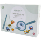 ŁOWIENIE RYBEK niebieska wędka z podbierakiem do zabawy w kąpieli Blue Little Dutch 18m+