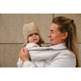 Czapeczka z polaru zimowa beżowa Teddy Fleece Beige Lodger 3-6m+