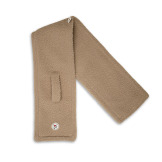 Szaliczek z polaru dwuwarstwowy beżowy Teddy Fleece Beige Lodger 0-12m+