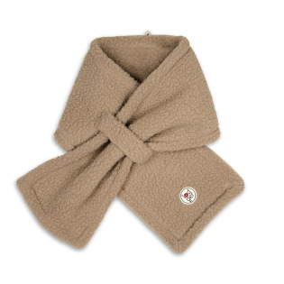 Szaliczek z polaru dwuwarstwowy beżowy Teddy Fleece Beige Lodger 0-12m+