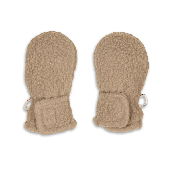 Rękawiczki dziecięce polarowe beżowe Teddy Fleece Beige Lodger 0-12m+