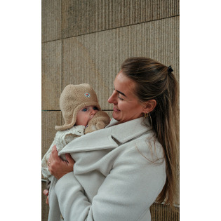 Rękawiczki dziecięce polarowe beżowe Teddy Fleece Beige Lodger 0-12m+