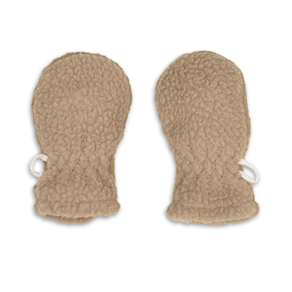 Rękawiczki dziecięce polarowe beżowe Teddy Fleece Beige Lodger 0-12m+