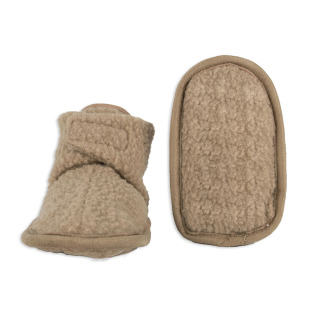 Buciki niechodki polarowe beżowe Teddy Fleece Beige Lodger 3-6m+
