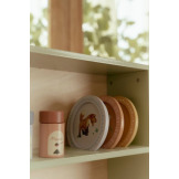 MIĘTOWA KUCHNIA drewniana z akcesoriami zabawa w dom, kuchnię i gotowanie FSC Little Dutch 3+