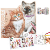 KOTKI kolorowanka z naklejkami Kitty TopModel Depesche Germany