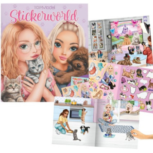 KOTKI I PIESKI książeczka z naklejkami Kitty Doggy TopModel Depesche Germany